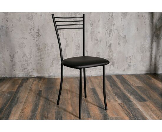 Стул для кухни SHADO Хлоя черный, каркас черный | Интернет магазин мебели и декора LifeDekor