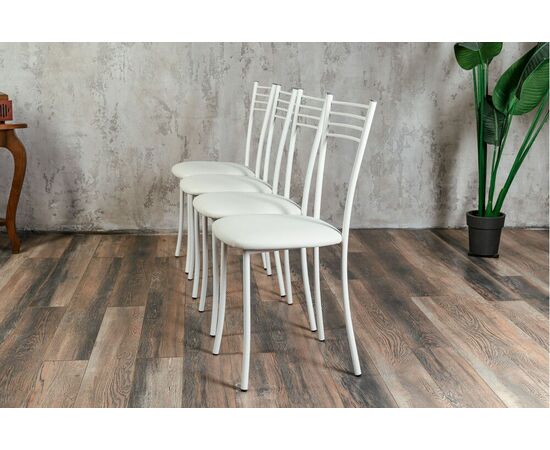 Стул для кухни SHADO Хлоя белый, каркас белый, изображение 7 | Интернет магазин мебели и декора LifeDekor