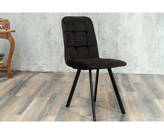 Стул мягкий SHADO Соната профиль черный велюр, черный каркас | Интернет магазин мебели и декора LifeDekor
