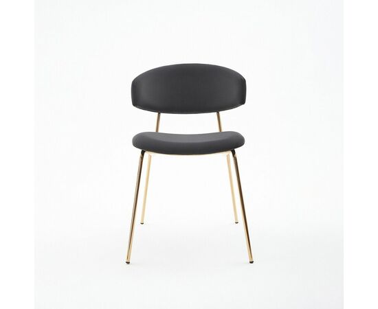 Дизайнерский стул FIT графит, основание золото, изображение 3 | Интернет магазин мебели и декора LifeDekor