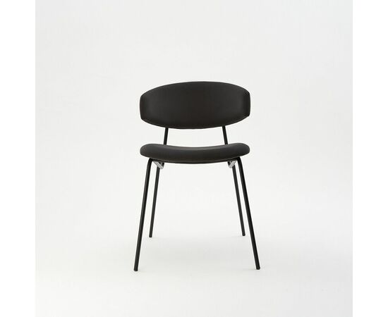 Дизайнерский стул FIT графит, черный металл, изображение 2 | Интернет магазин мебели и декора LifeDekor