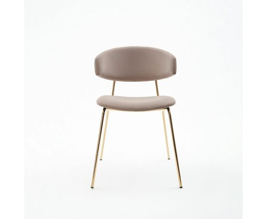 Дизайнерский стул FIT латте, основание золото, изображение 2 | Интернет магазин мебели и декора LifeDekor