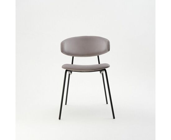 Дизайнерский стул FIT серый, черный металл, изображение 2 | Интернет магазин мебели и декора LifeDekor