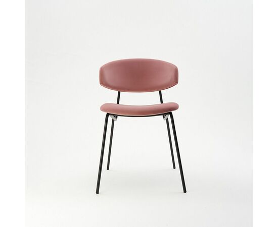 Дизайнерский стул FIT розовый, черный металл, изображение 2 | Интернет магазин мебели и декора LifeDekor