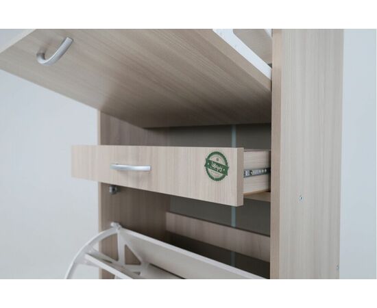 Обувница ШО-52 В, Ясень Шимо Светлый, изображение 5 | Интернет магазин мебели и декора LifeDekor