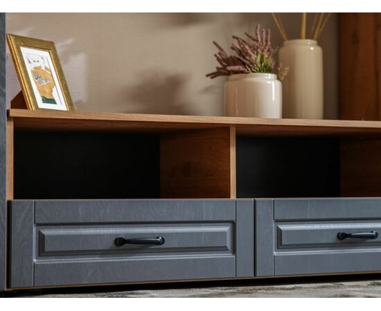 Гостиная «Лацио Сканди» со шкафом, Вотан/Сканди графит, изображение 9 | Интернет магазин мебели и декора LifeDekor