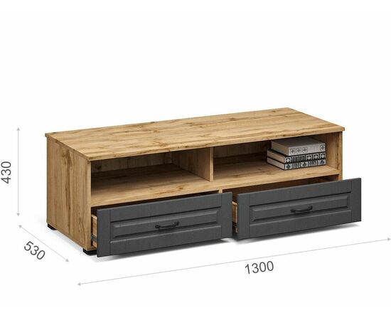 Гостиная «Лацио Сканди-2», Вотан/Сканди графит, изображение 14 | Интернет магазин мебели и декора LifeDekor