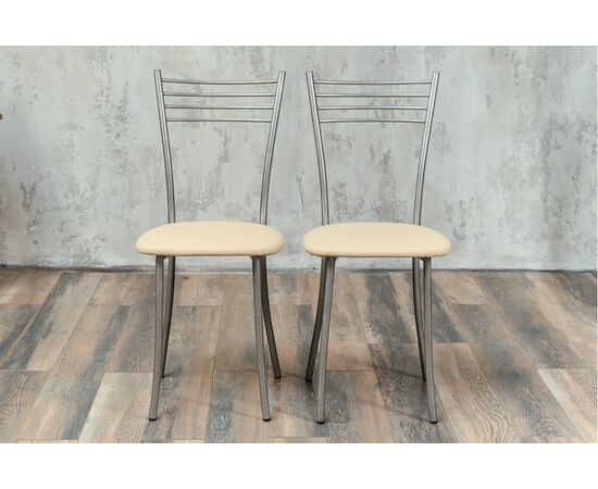 Стул для кухни SHADO Хлоя бежевый, каркас бриллиант, изображение 8 | Интернет магазин мебели и декора LifeDekor