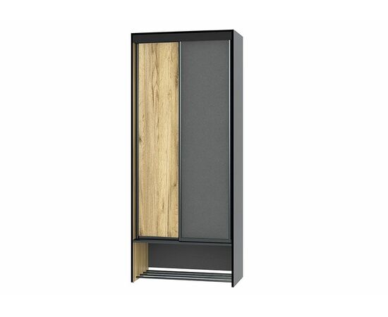 Шкаф-купе ОЛЬГА-ЛОФТ 10.1, Дуб Крафт Золотой, Темно Серый | Интернет магазин мебели и декора LifeDekor