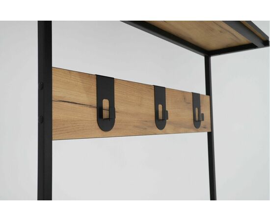 Вешало ГРАНЖ-1, Дуб Крафт Золотой / Черный, изображение 6 | Интернет магазин мебели и декора LifeDekor