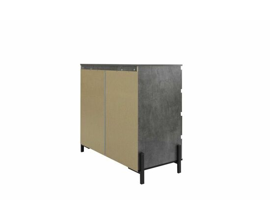 Комод НЕКСТ - К1 Камень темный, Черный, изображение 5 | Интернет магазин мебели и декора LifeDekor