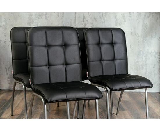 Кухонный стул SHADO София черный экокожа, каркас бриллиант, изображение 5 | Интернет магазин мебели и декора LifeDekor