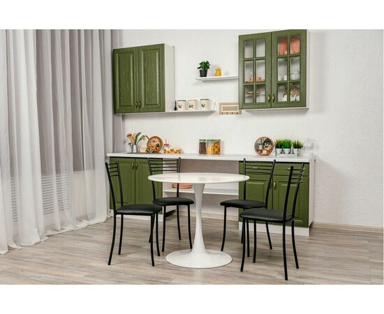 Стул для кухни SHADO Хлоя черный, каркас черный, изображение 2 | Интернет магазин мебели и декора LifeDekor