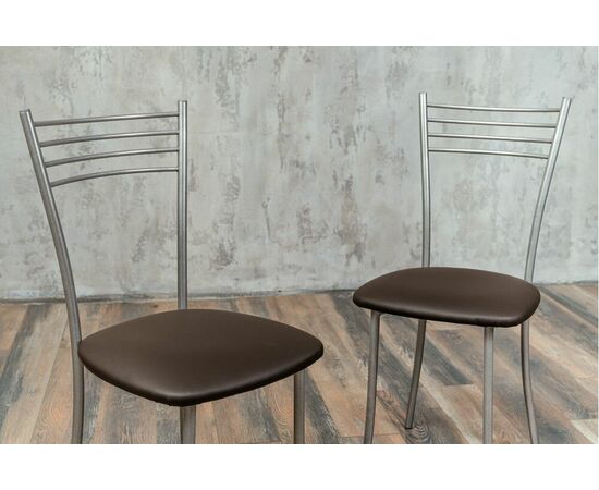 Стул для кухни SHADO Хлоя коричневый, каркас бриллиант, изображение 2 | Интернет магазин мебели и декора LifeDekor