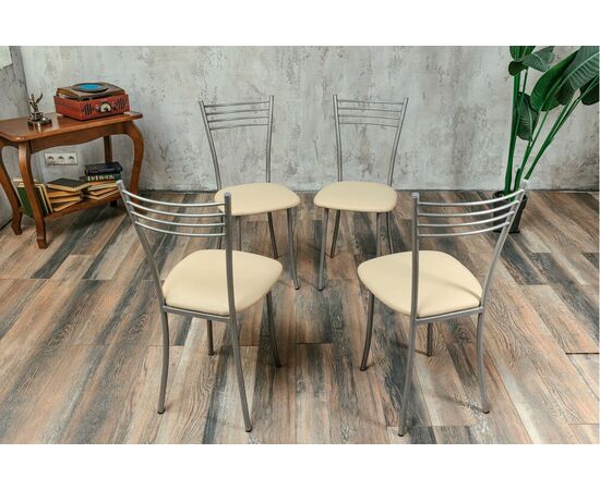 Стул для кухни SHADO Хлоя бежевый, каркас бриллиант, изображение 5 | Интернет магазин мебели и декора LifeDekor