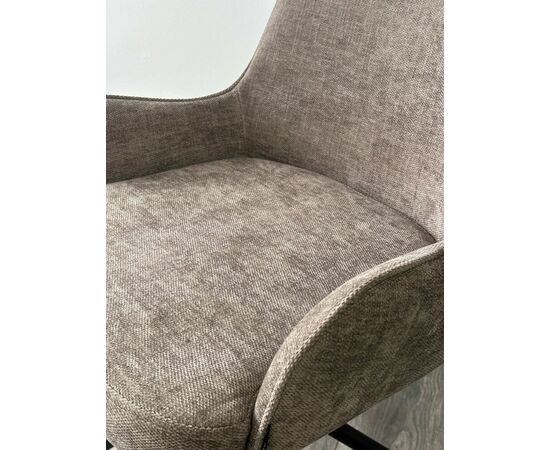 Стул ЛУИДЖИ ДАНС 180 град. поворотный, NORDIC 35 Серо-коричневый / Черный каркас, M-City, изображение 3 | Интернет магазин мебели и декора LifeDekor