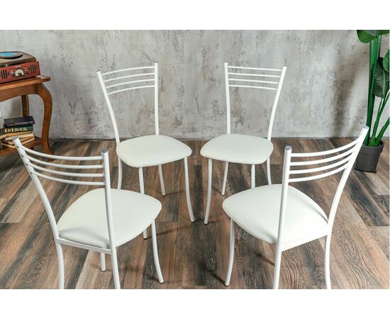 Стул для кухни SHADO Хлоя белый, каркас белый, изображение 10 | Интернет магазин мебели и декора LifeDekor