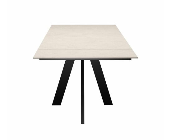 Стол DikLine DM140 Хромикс белый/опоры черные, изображение 5 | Интернет магазин мебели и декора LifeDekor