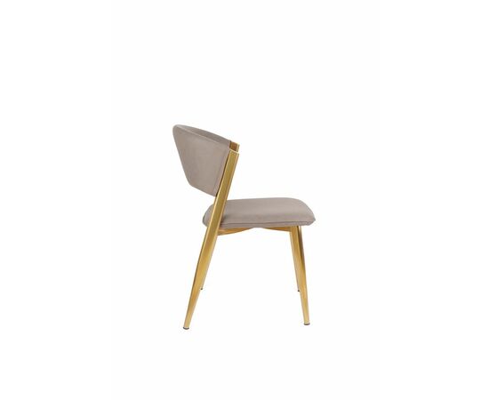 Стул обеденный Аманда DC-1115, капучино/золото матовое, изображение 3 | Интернет магазин мебели и декора LifeDekor