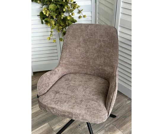 Стул ЛУИДЖИ ДАНС 180 град. поворотный, NORDIC 35 Серо-коричневый / Черный каркас, M-City, изображение 4 | Интернет магазин мебели и декора LifeDekor