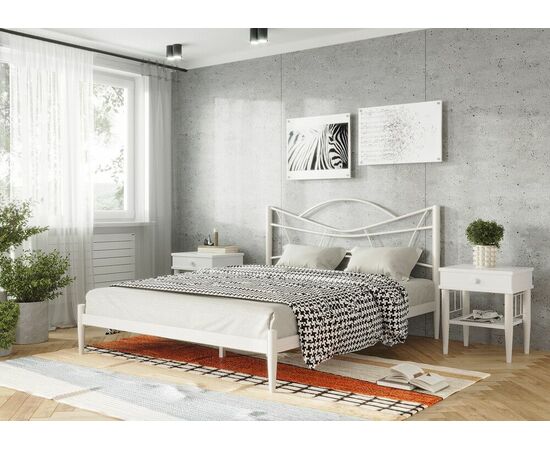 Кровать КМД 27 НОРИ 140 белый, изображение 7 | Интернет магазин мебели и декора LifeDekor