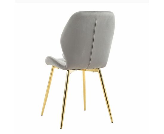 Стул Palma серый, опора золото, изображение 4 | Интернет магазин мебели и декора LifeDekor