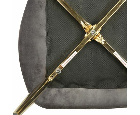 Стул Palma серый, опора золото, изображение 5 | Интернет магазин мебели и декора LifeDekor