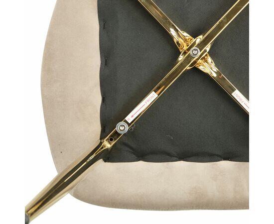 Стул Palma латте, опора золото, изображение 5 | Интернет магазин мебели и декора LifeDekor