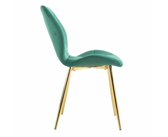 Стул Palma изумрудный, опора золото, изображение 3 | Интернет магазин мебели и декора LifeDekor