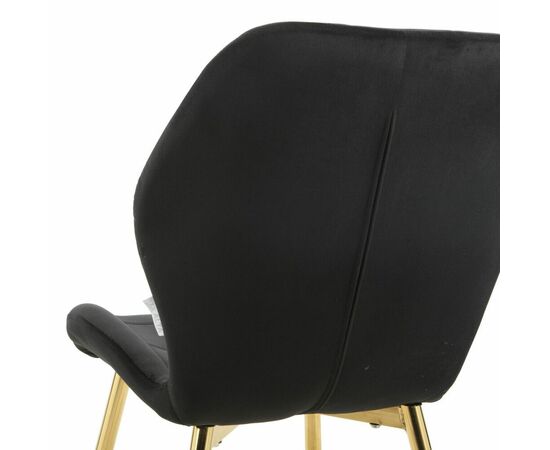 Стул Malaga черный, опора золото, изображение 2 | Интернет магазин мебели и декора LifeDekor