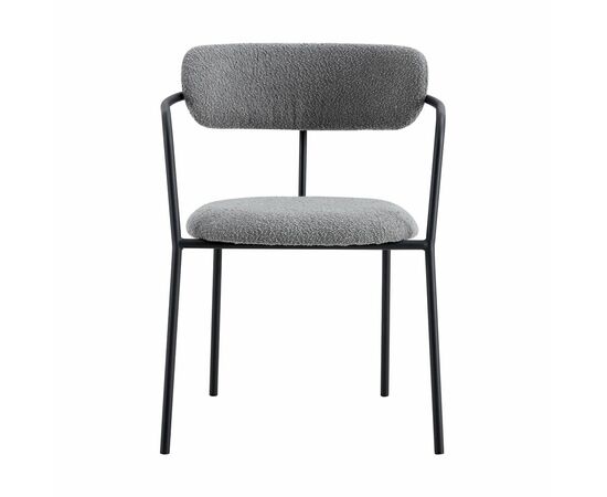 Стул Ant букле серый, изображение 3 | Интернет магазин мебели и декора LifeDekor