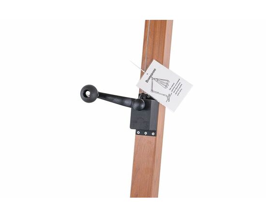 "Корсика" зонт уличный 3х3м на боковой алюминиевой опоре, цвет под дерево, изображение 5 | Интернет магазин мебели и декора LifeDekor