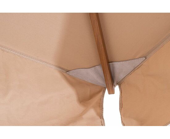 "Корсика" зонт уличный 3х3м на боковой алюминиевой опоре, цвет под дерево, изображение 7 | Интернет магазин мебели и декора LifeDekor