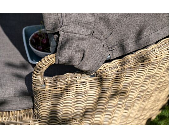 "Стильяно" плетеная кровать круглая, цвет соломенный, изображение 40 | Интернет магазин мебели и декора LifeDekor