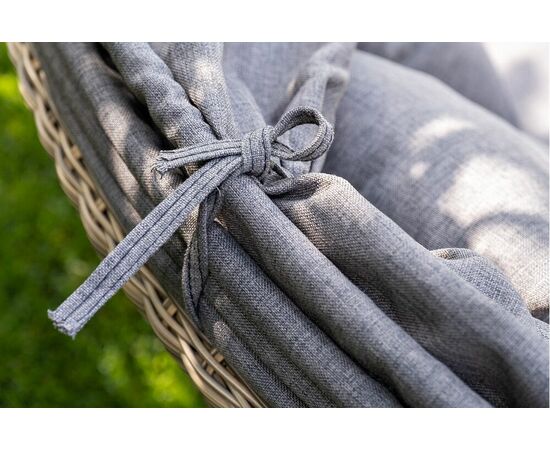 "Стильяно" плетеная кровать круглая, цвет соломенный, изображение 44 | Интернет магазин мебели и декора LifeDekor