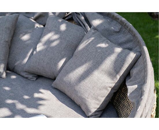 "Стильяно" плетеная кровать круглая, цвет соломенный, изображение 54 | Интернет магазин мебели и декора LifeDekor