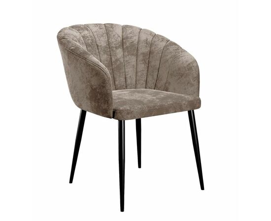 Стул DikLine 441 M05 шоколад, ножки черные | Интернет магазин мебели и декора LifeDekor