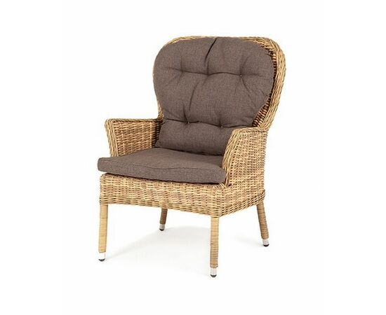 "Алиса" кресло плетеное, цвет соломенный | Интернет магазин мебели и декора LifeDekor