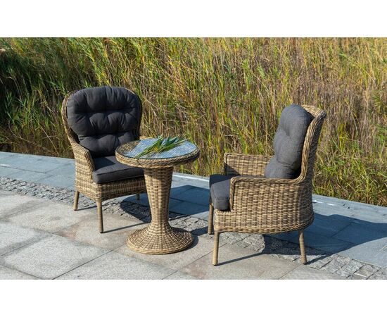 "Алиса" кресло плетеное, цвет соломенный, изображение 8 | Интернет магазин мебели и декора LifeDekor