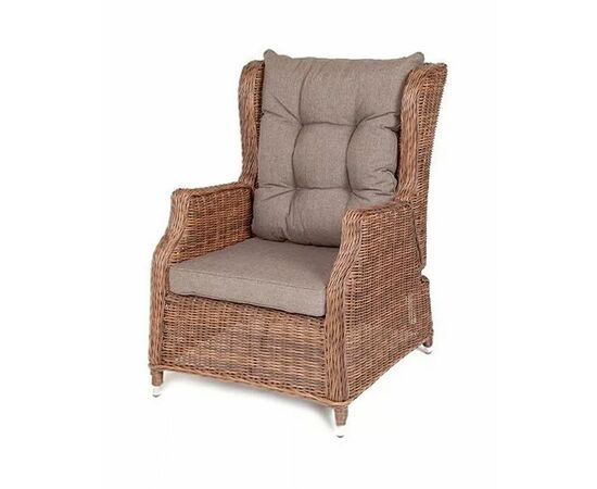 "Форио" кресло раскладное плетеное, цвет коричневый | Интернет магазин мебели и декора LifeDekor