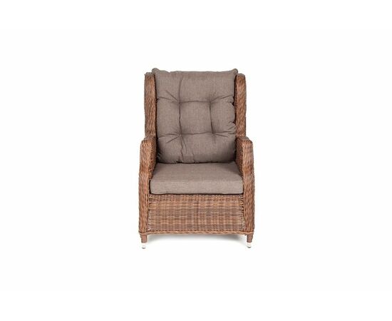 "Форио" кресло раскладное плетеное, цвет коричневый, изображение 2 | Интернет магазин мебели и декора LifeDekor