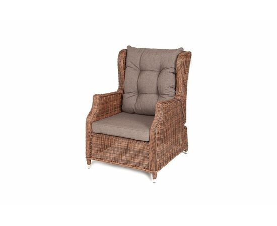 "Форио" кресло раскладное плетеное, цвет коричневый, изображение 3 | Интернет магазин мебели и декора LifeDekor