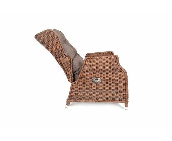 "Форио" кресло раскладное плетеное, цвет коричневый, изображение 9 | Интернет магазин мебели и декора LifeDekor