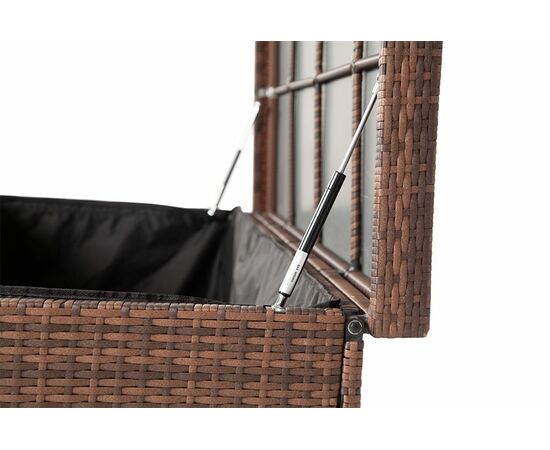 "Порту" сундук водонепроницаемый из искусственного ротанга, цвет коричневый, изображение 3 | Интернет магазин мебели и декора LifeDekor