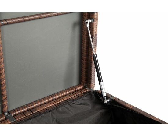 "Порту" сундук водонепроницаемый из искусственного ротанга, цвет коричневый, изображение 4 | Интернет магазин мебели и декора LifeDekor