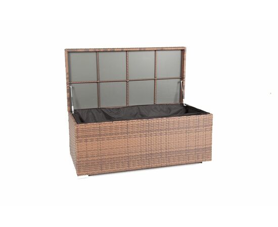 "Порту" сундук водонепроницаемый из искусственного ротанга, цвет коричневый, изображение 5 | Интернет магазин мебели и декора LifeDekor