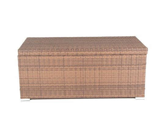 "Порту" сундук водонепроницаемый из искусственного ротанга, цвет коричневый, изображение 6 | Интернет магазин мебели и декора LifeDekor