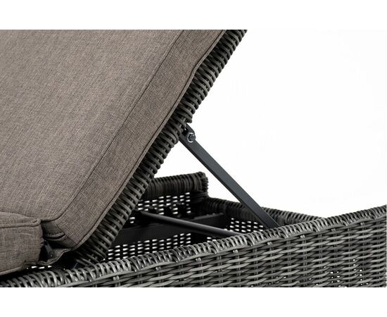 "Рим" шезлонг с подушкой, цвет графит, изображение 2 | Интернет магазин мебели и декора LifeDekor