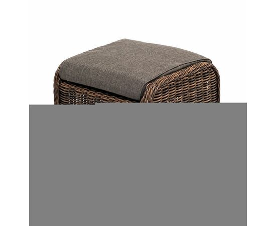 "Толедо" пуф плетеный, цвет коричневый | Интернет магазин мебели и декора LifeDekor