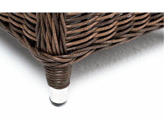 "Толедо" пуф плетеный, цвет коричневый, изображение 4 | Интернет магазин мебели и декора LifeDekor